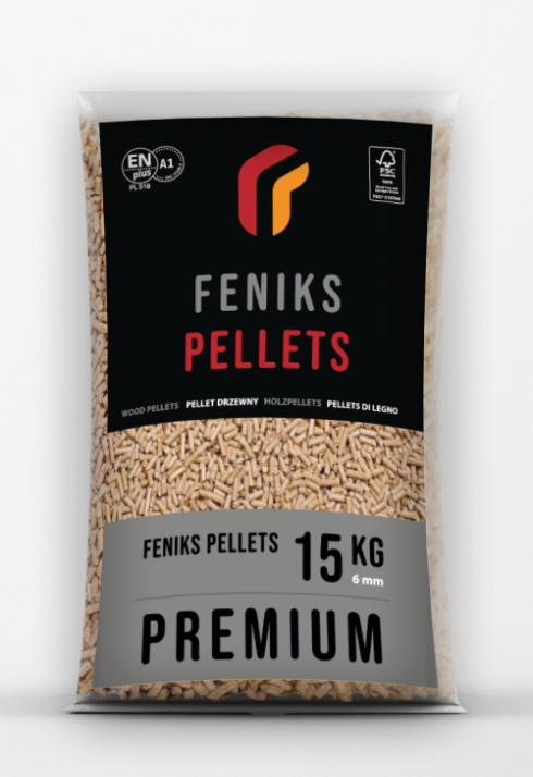 NOWE OPAKOWANIE PRODUKTU FENIKS PELLETS PREMIUM 15KG
